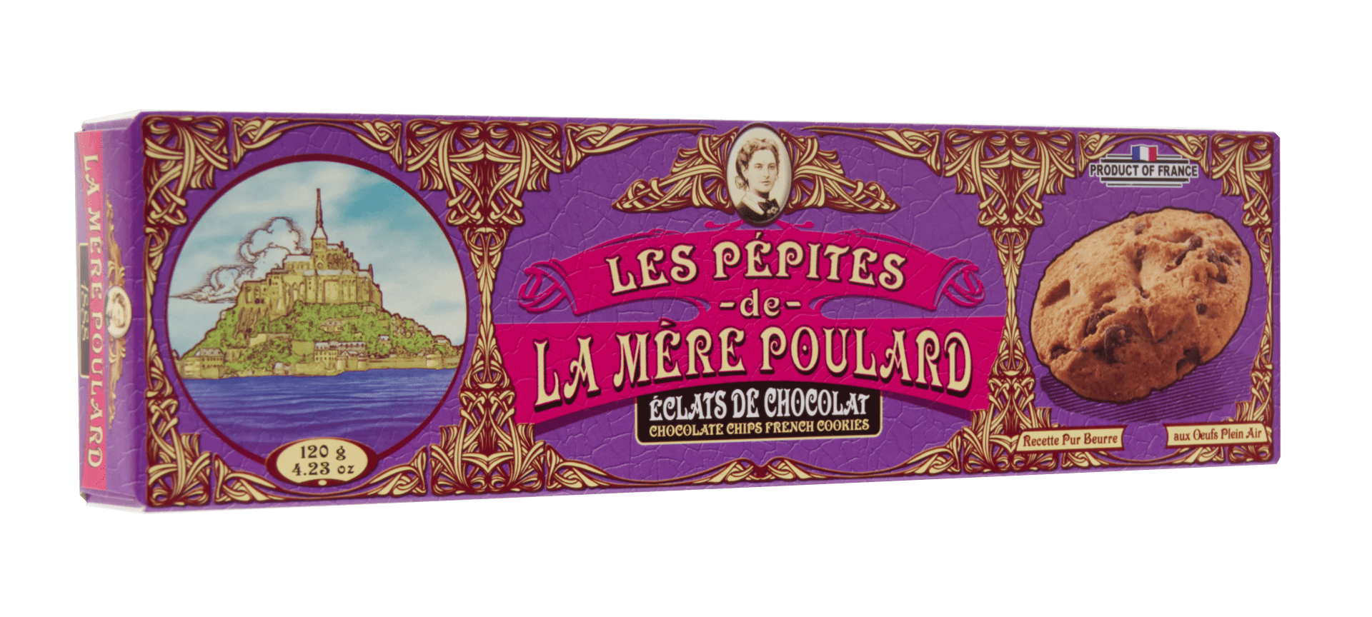 Keräilijäpakkaus Suklaapepitäkeksit 120g - La Mère Poulard