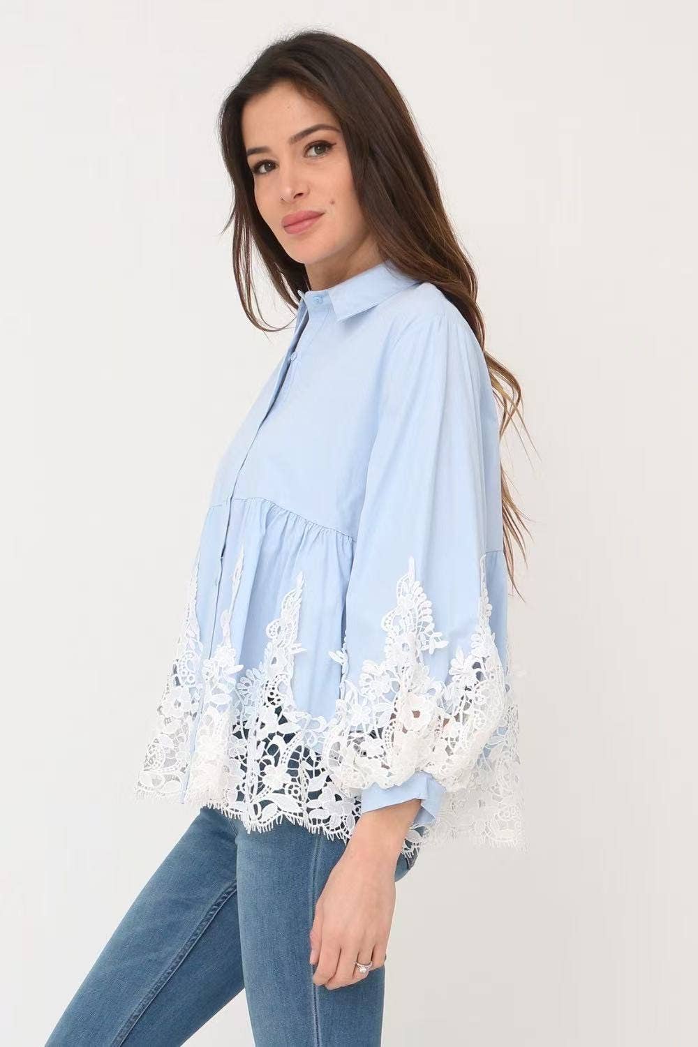 Chemise Bohème Dentelle Couture