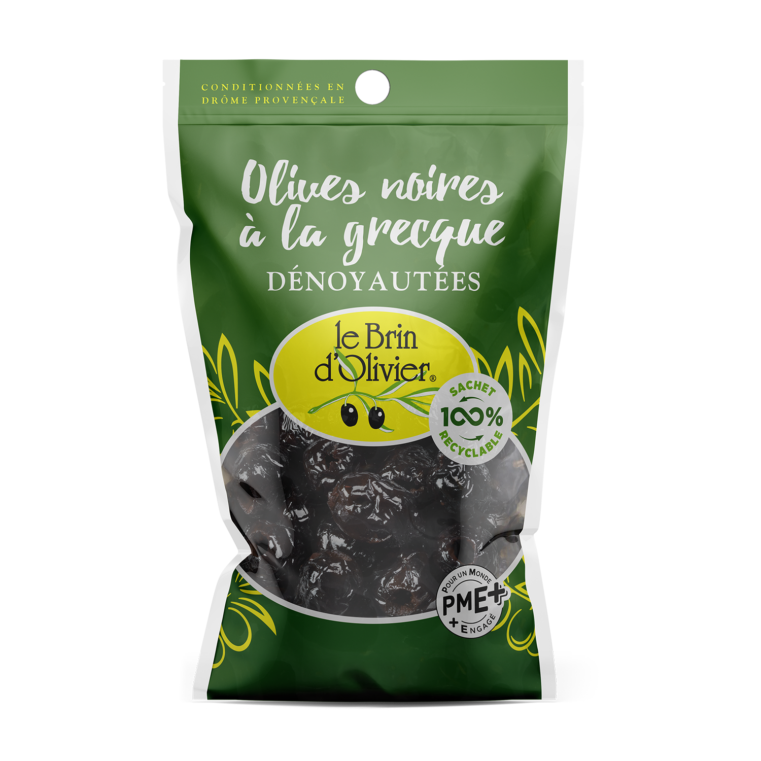 Olives noires à la grecque dénoyautées