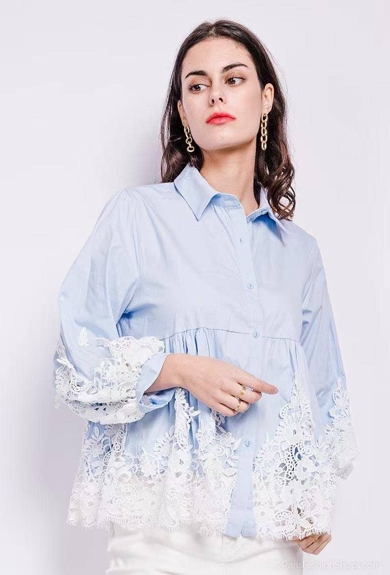 Chemise Bohème Dentelle Couture