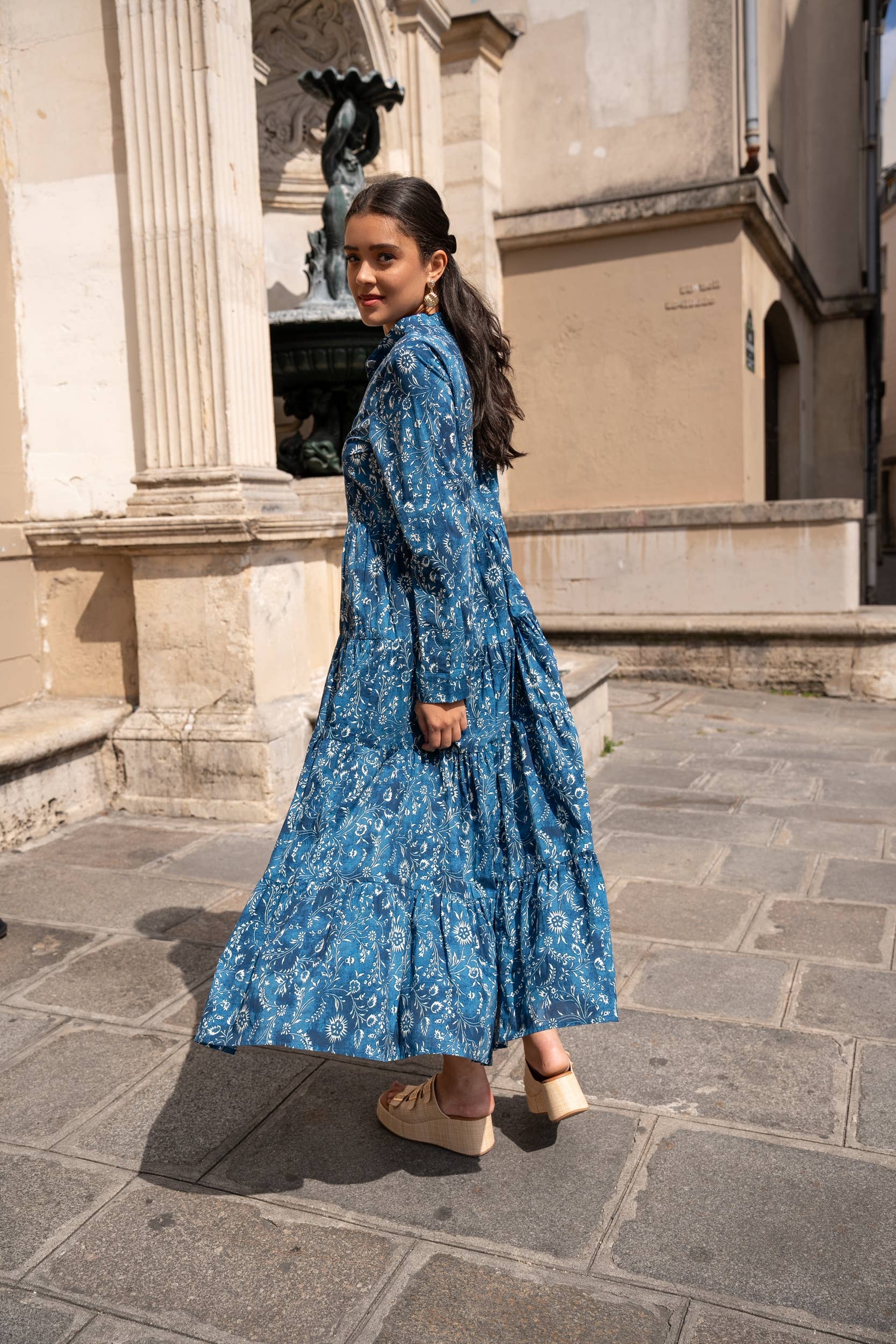 Robe Marbella coton imprimé - CK08112C