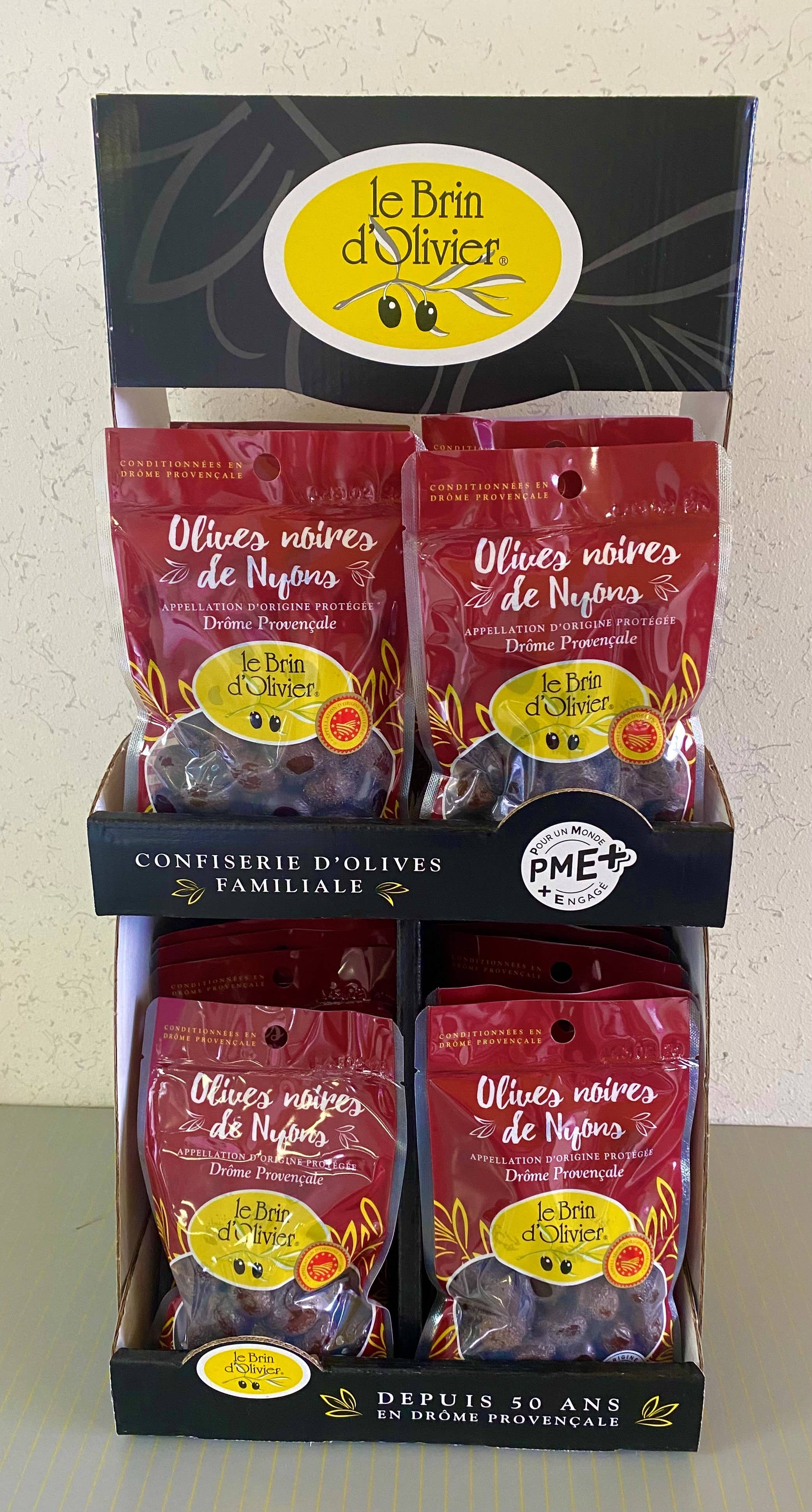 Présentoir de Comptoir Noir VIDE
