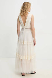 Robe longue Nikky en tulle plumetis - 80936 (S-M-L-XL)