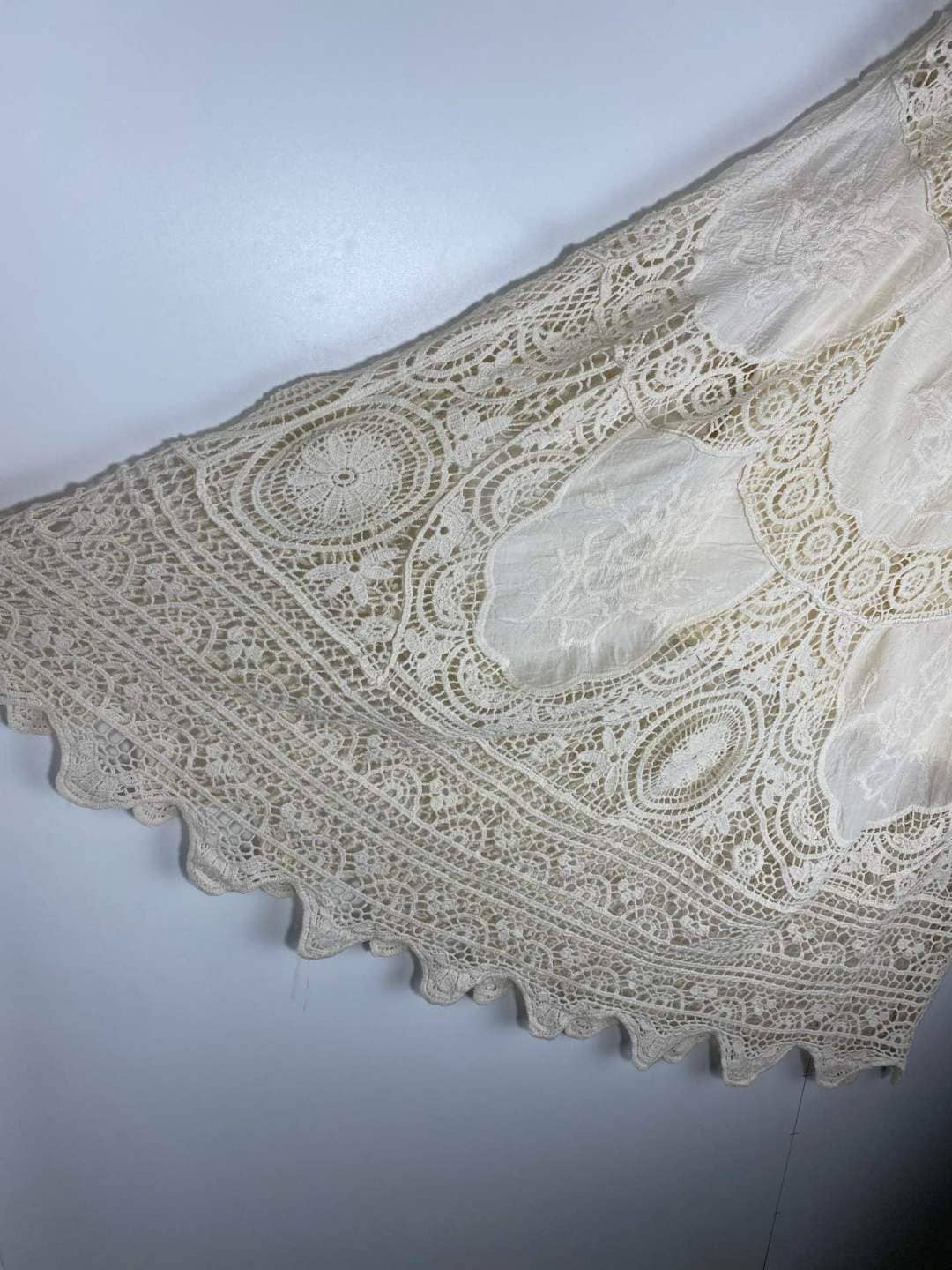 Jupe Longue Dentelle Bohème – Taille Smockée