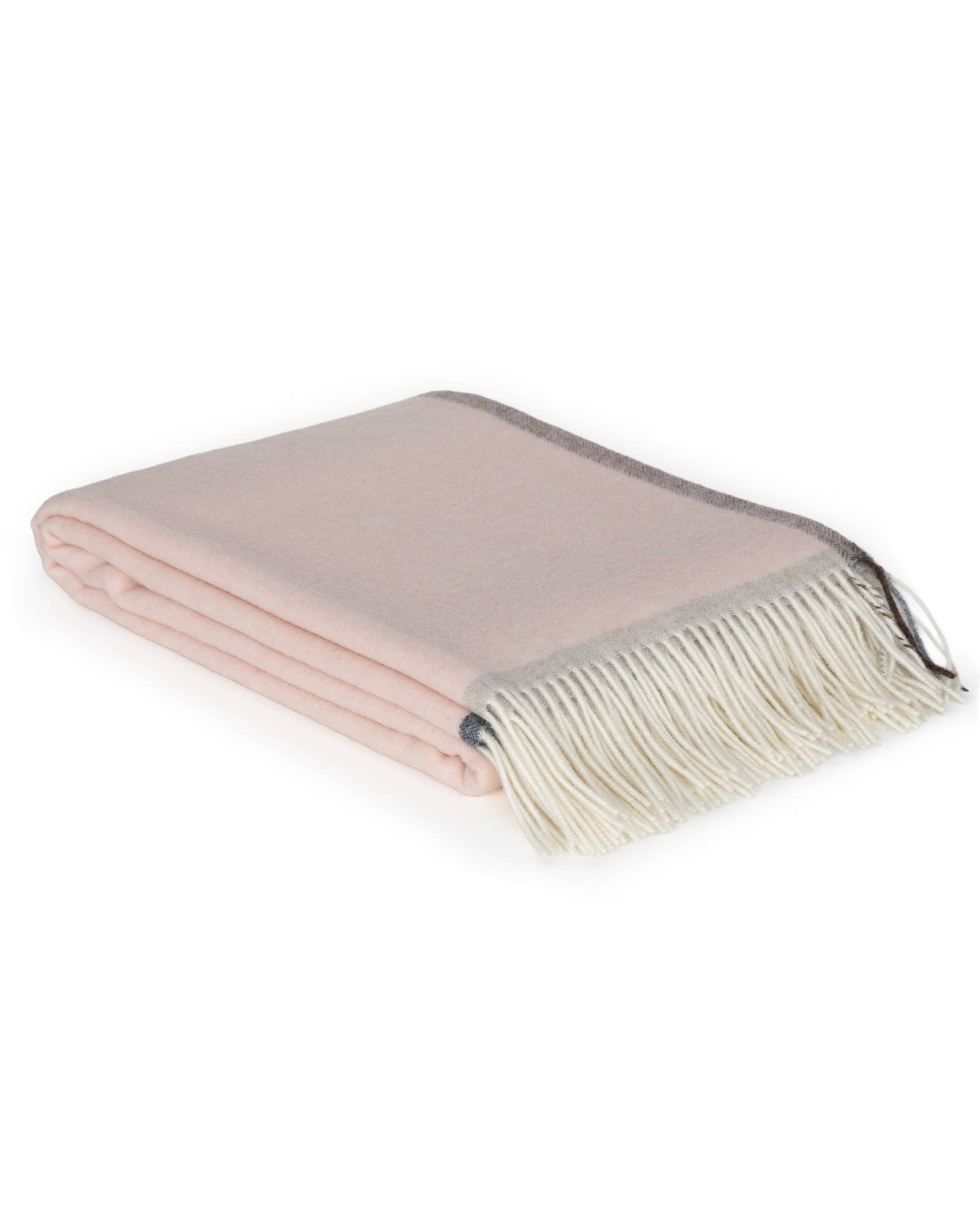 Plaid doux en cachemire et laine mérinos MILANO Rosa Orlo