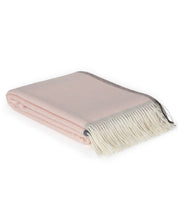 Plaid doux en cachemire et laine mérinos MILANO Rosa Orlo