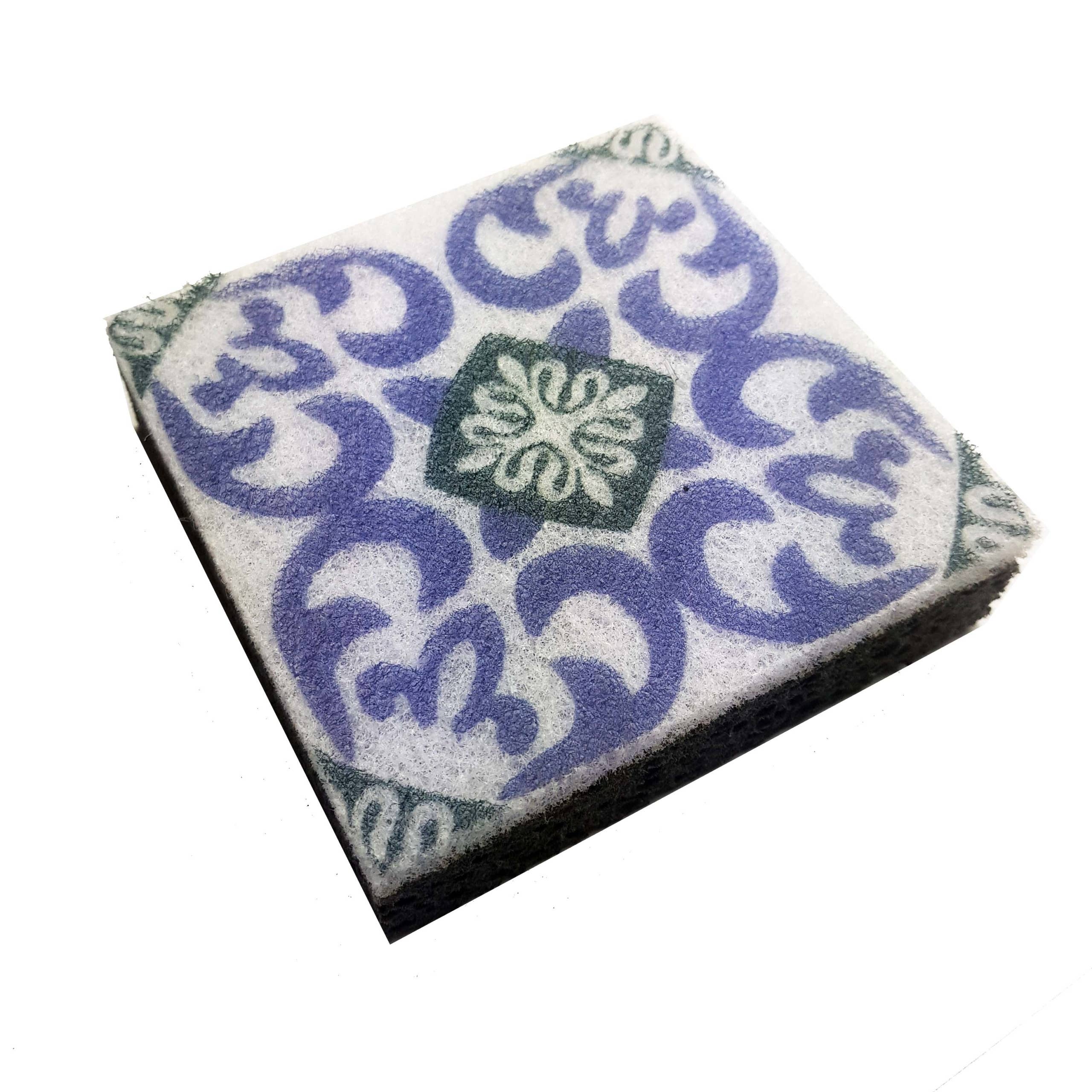 CC63-Pékin siivoussieni (9,4 × 9,4 cm) – ei-abrasiivinen ja hellävarainen, väri sininen tai tummanharmaa.