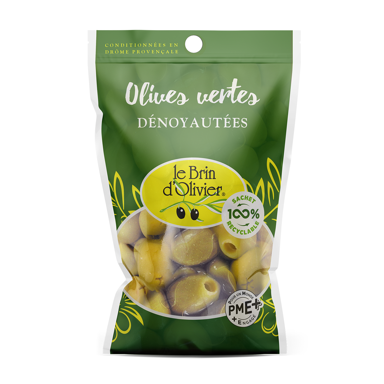 Olives vertes dénoyautées