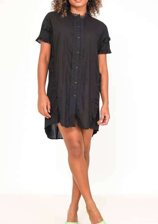 Robe Chemise Volantée Romance – Esprit Bohème Chic