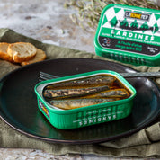 Luomu-sardiinit extra-neitsytoliiviöljyssä 135 g
