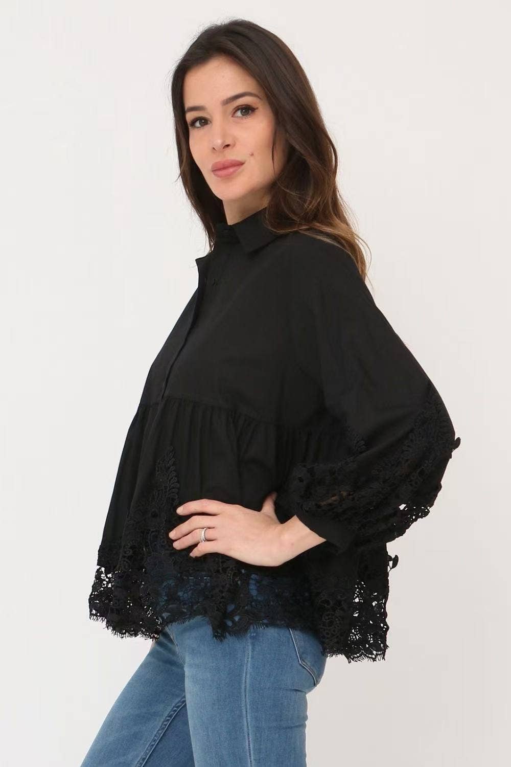 Chemise Bohème Dentelle Couture