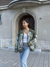 Boho-tikkitakki, vihreä