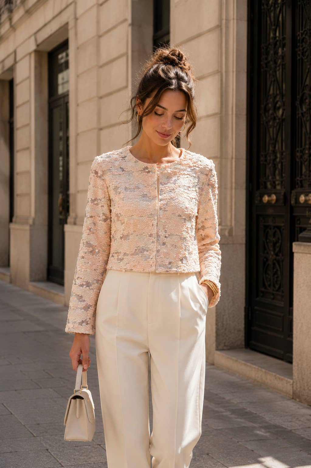 Veste Rosalia à sequins - CK08378-5