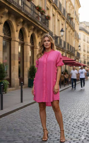 Robe Chemise Volantée Romance – Esprit Bohème Chic