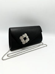 Tyylikäs Musta Kristalli Clutch-laukku