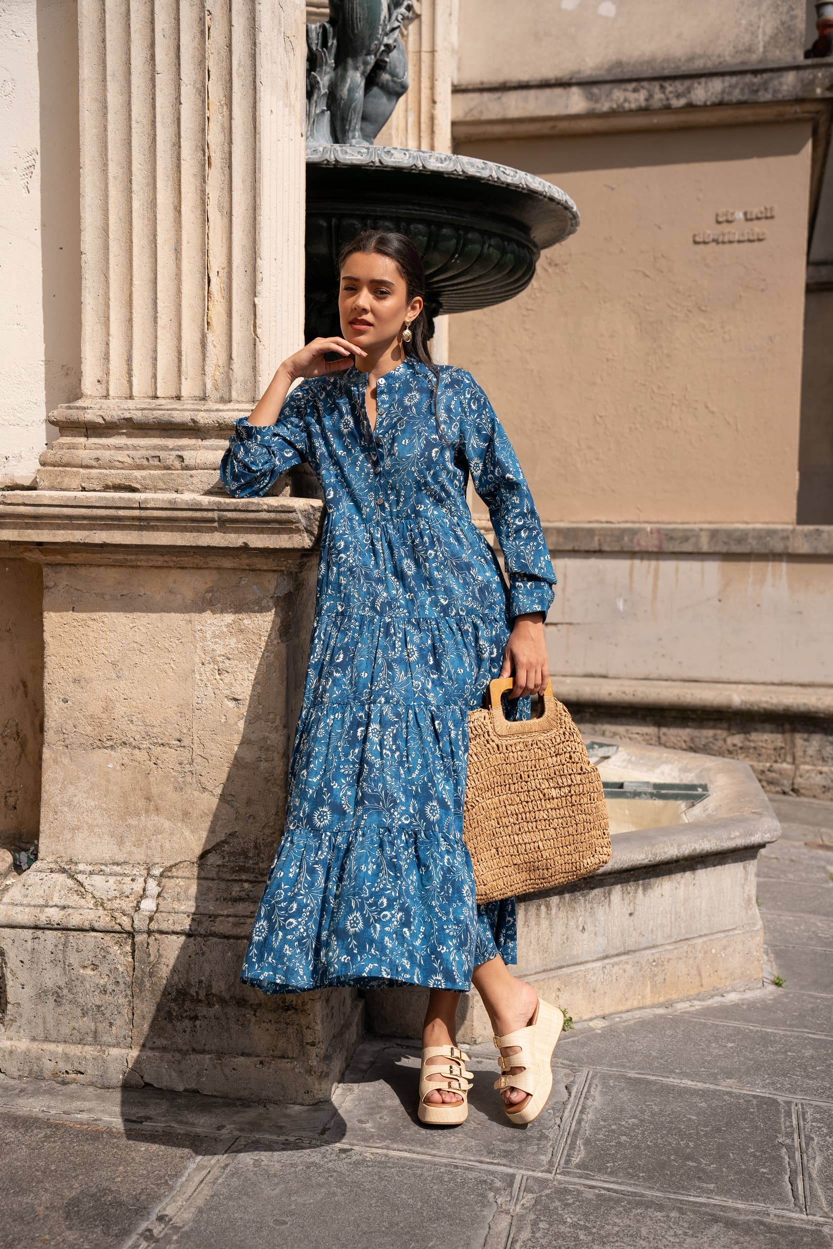Robe Marbella coton imprimé - CK08112C