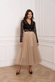 Jupe Aria en tulle plumetis SS26 - CK08077-3