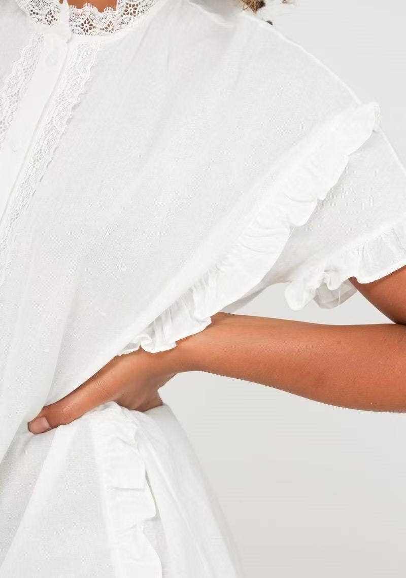 Robe Chemise Volantée Romance – Esprit Bohème Chic