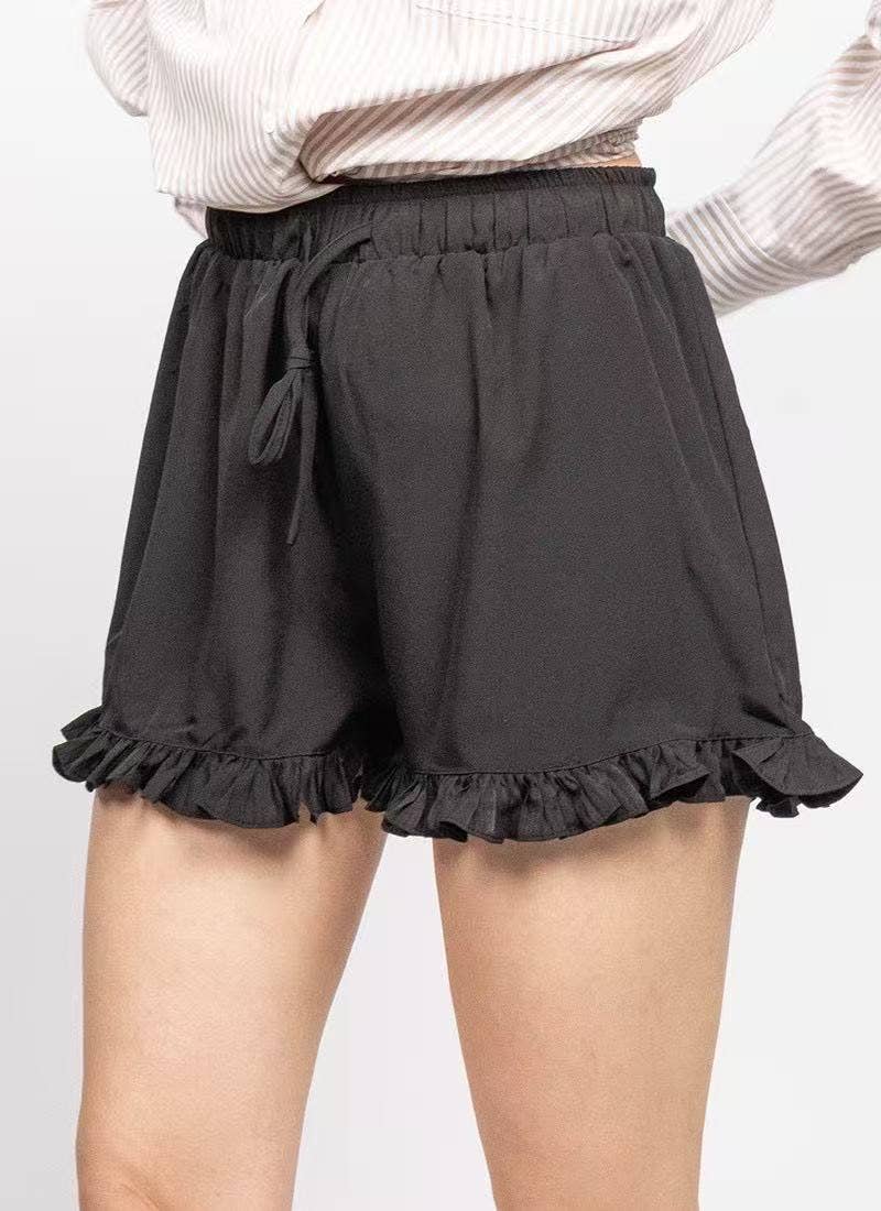 Short Fluide à Volants Bohème Chic