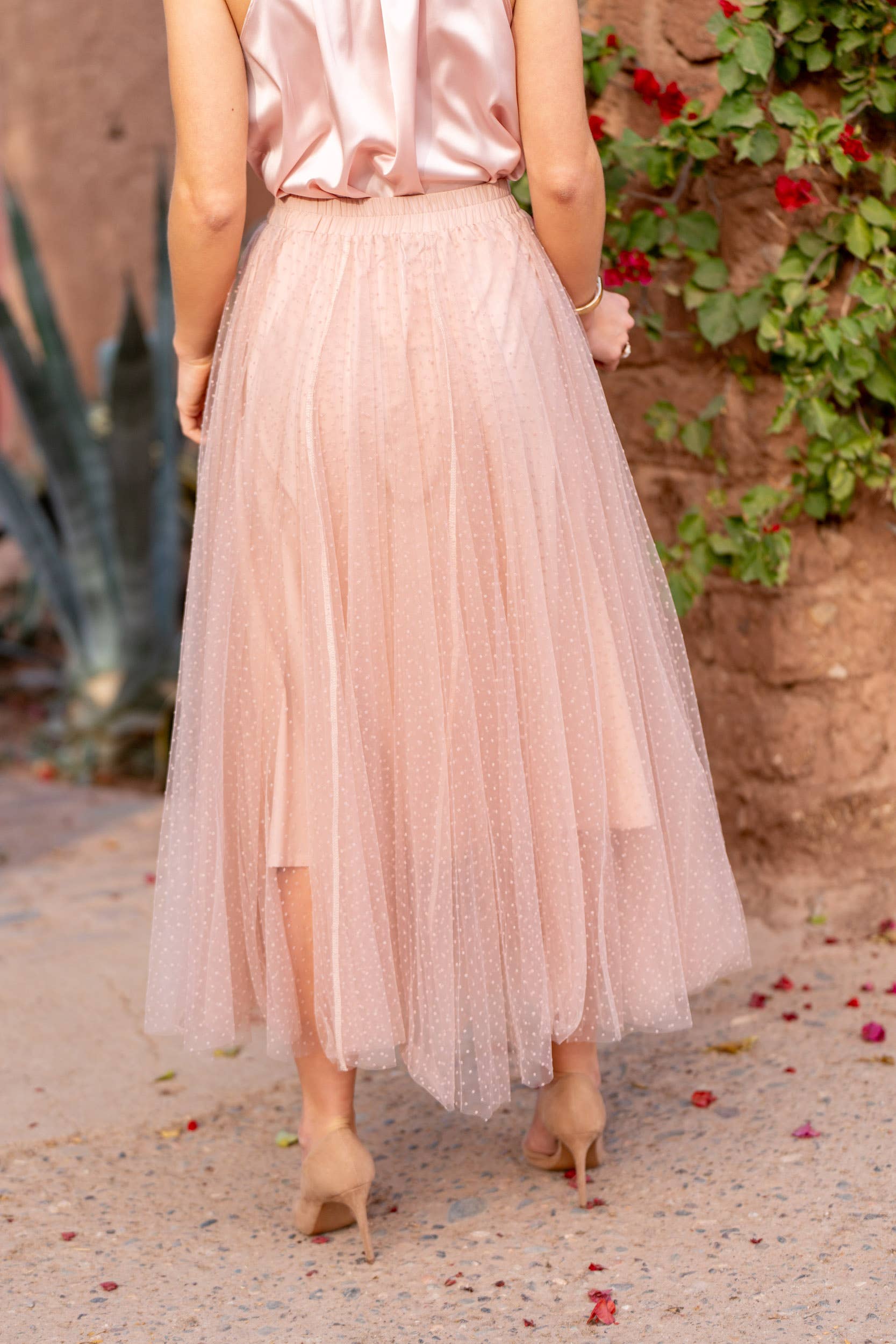 Jupe Aria en tulle plumetis SS26 - CK08077-3