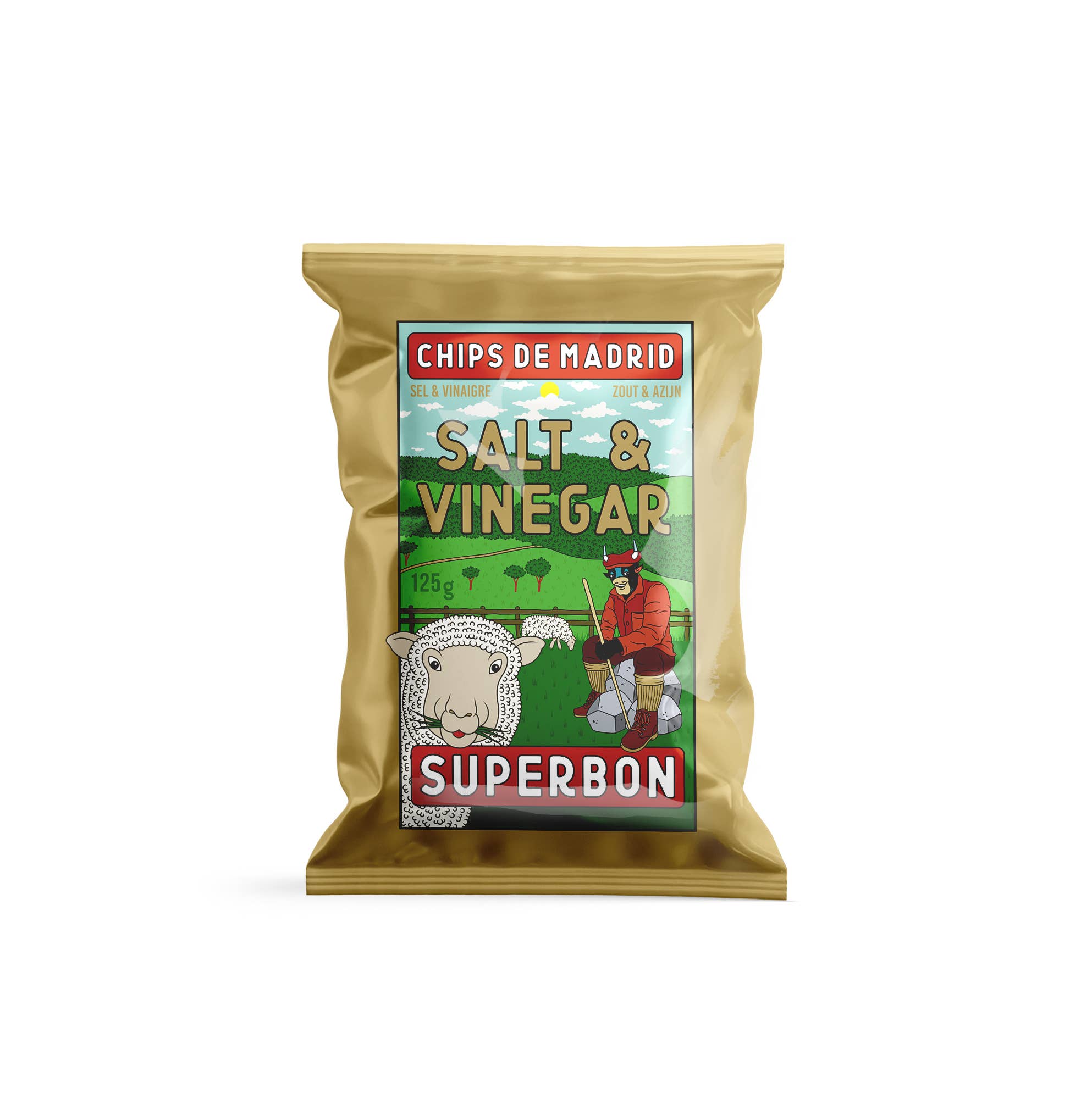 NOUVEAU - Chips Vinaigre & Sel 125g - Superbon