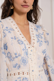 Robe longue Avril imprimé fleuri - 80957-7