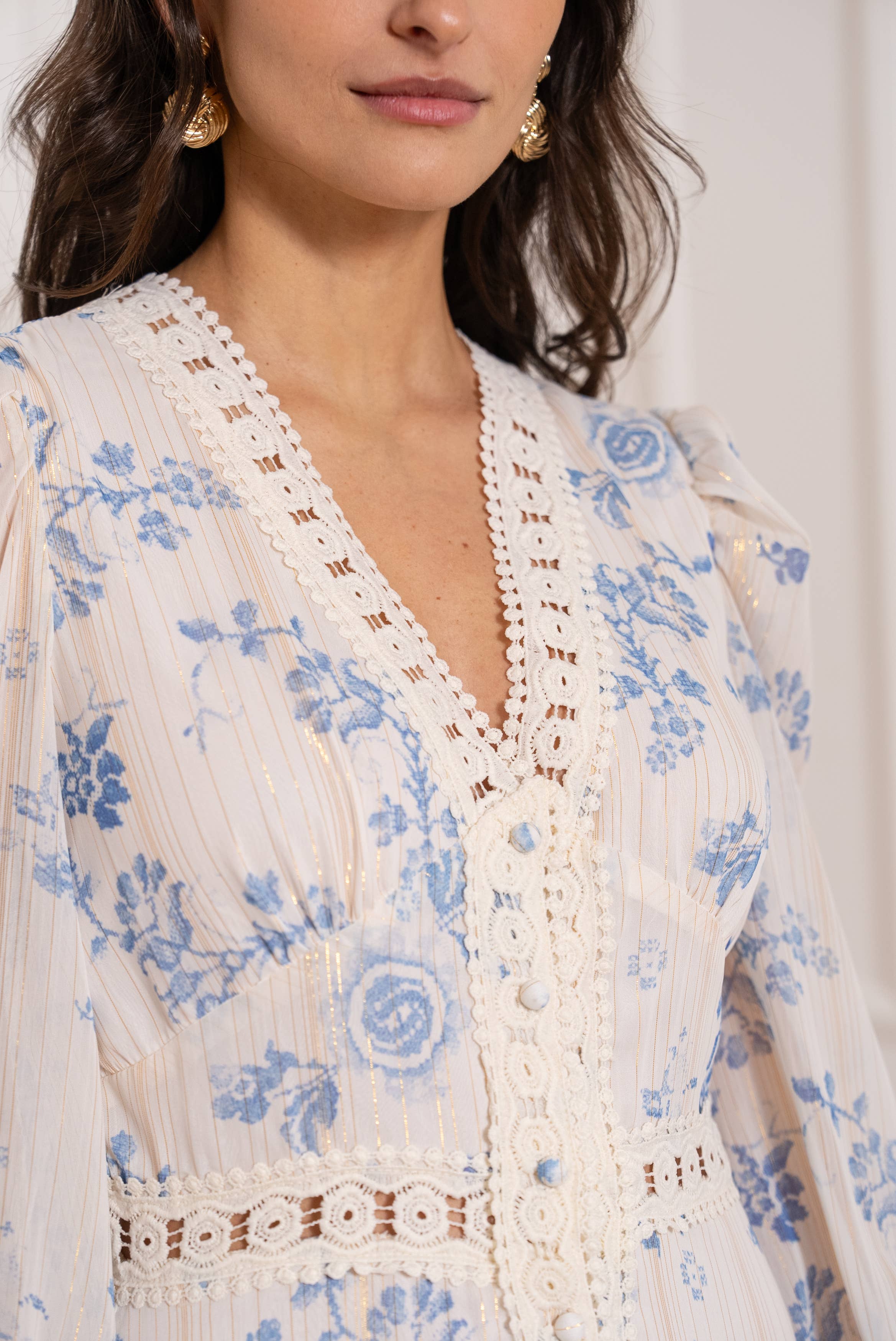 Robe longue Avril imprimé fleuri - 80957-7
