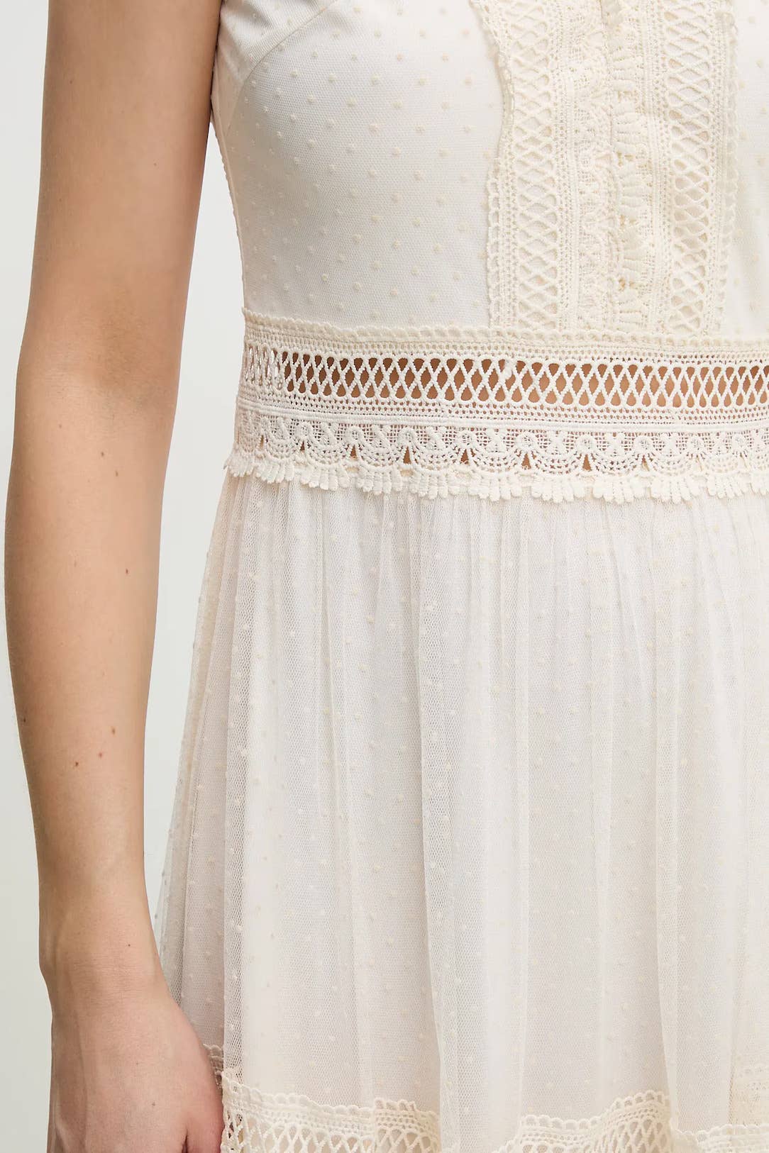 Robe longue Nikky en tulle plumetis - 80936 (S-M-L-XL)