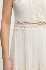 Robe longue Nikky en tulle plumetis - 80936 (S-M-L-XL)