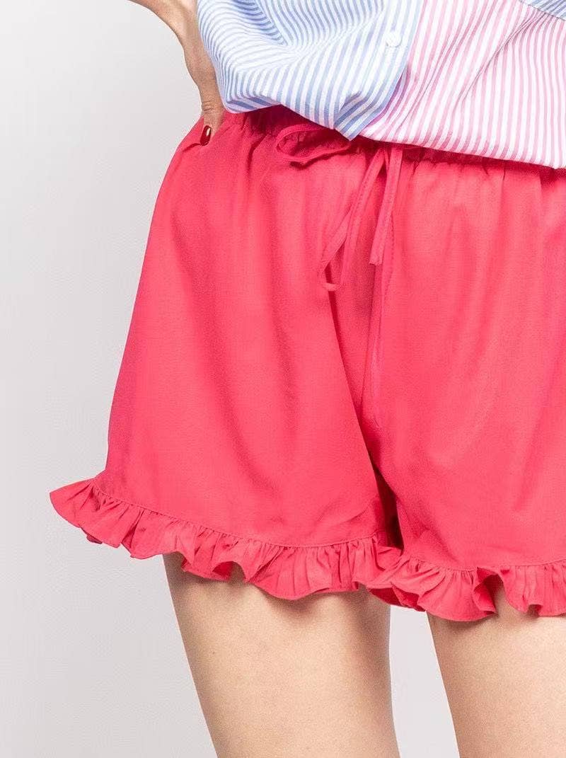 Short Fluide à Volants Bohème Chic
