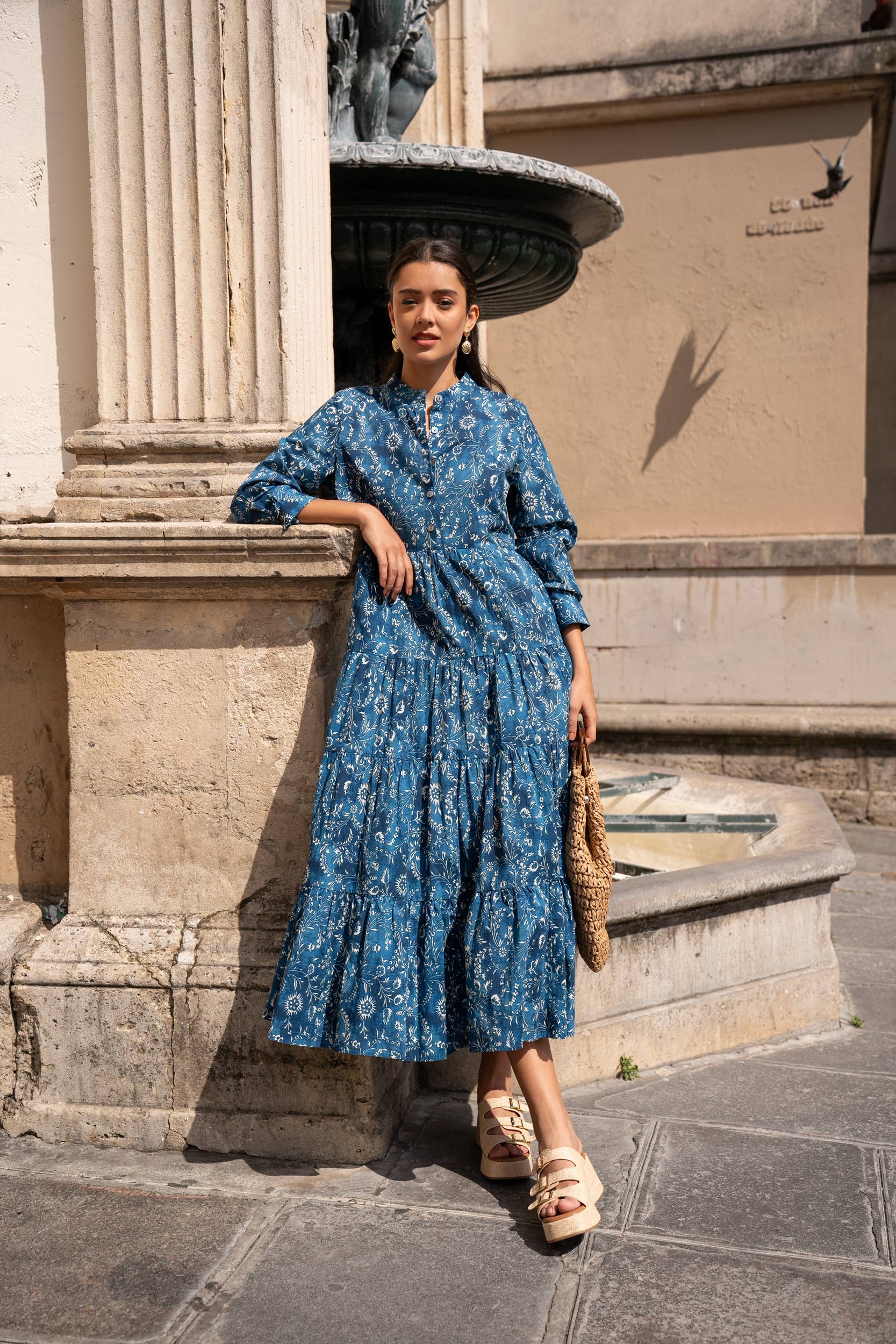Robe Marbella coton imprimé - CK08112C