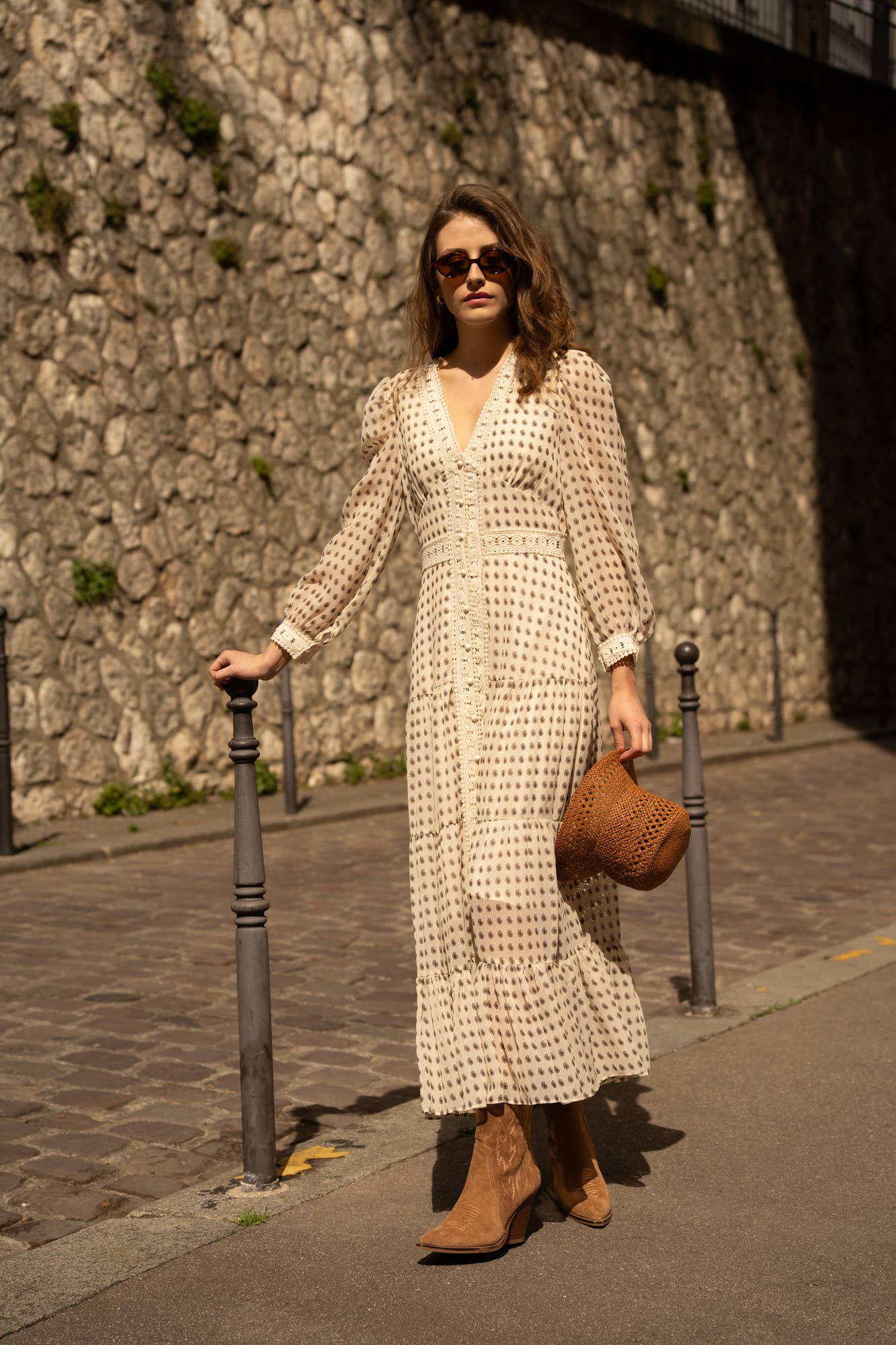 Robe longue Avril imprimé fleuri - 80957-7