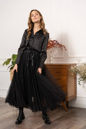 Jupe Aria en tulle plumetis SS26 - CK08077-3