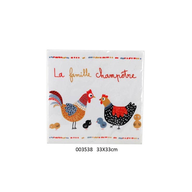 Sachet De 20 Serviettes En Papier 'Gertrude' 33 X 33 cm