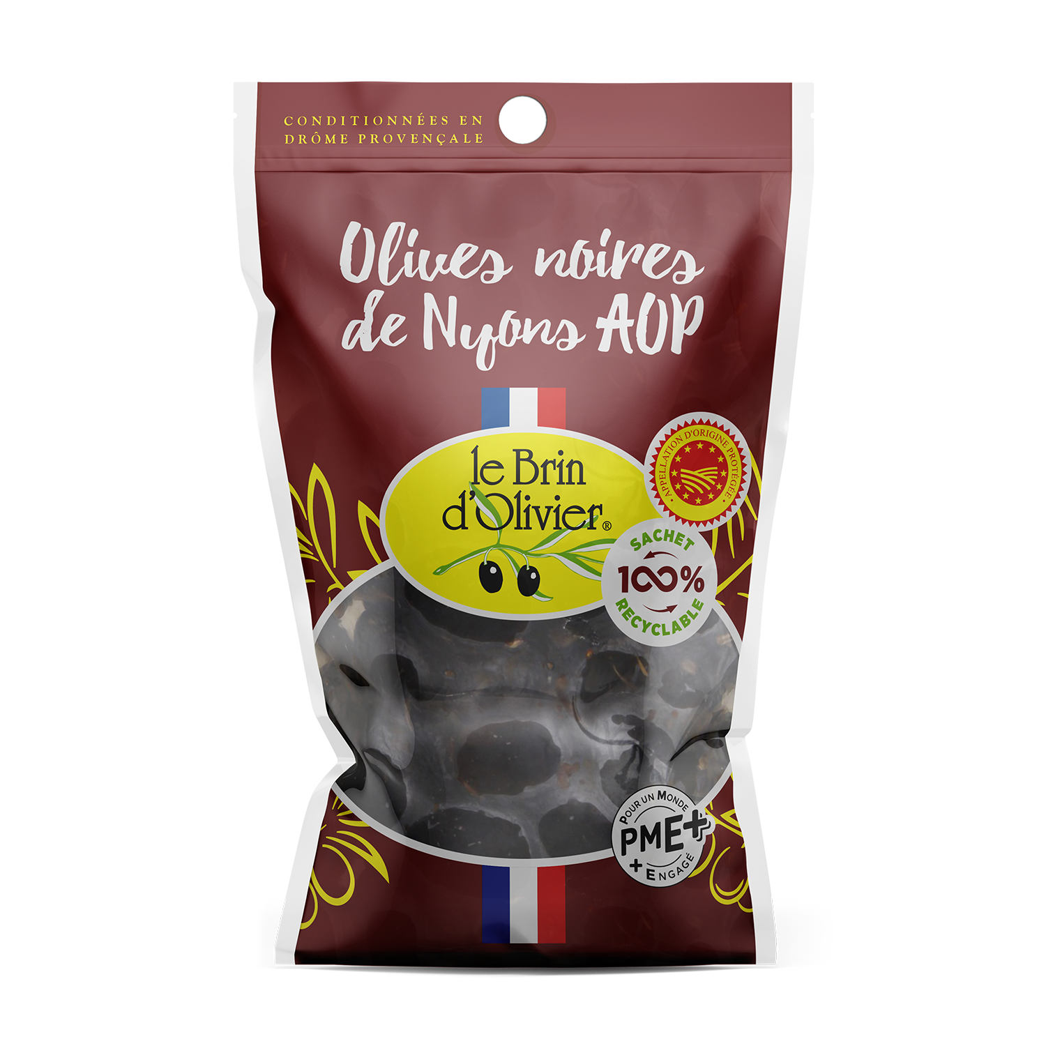 Olives noires  A.O.P NYONS origine France 24 x 150gr
