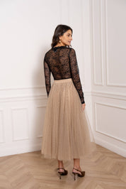Jupe Aria en tulle plumetis SS26 - CK08077-3