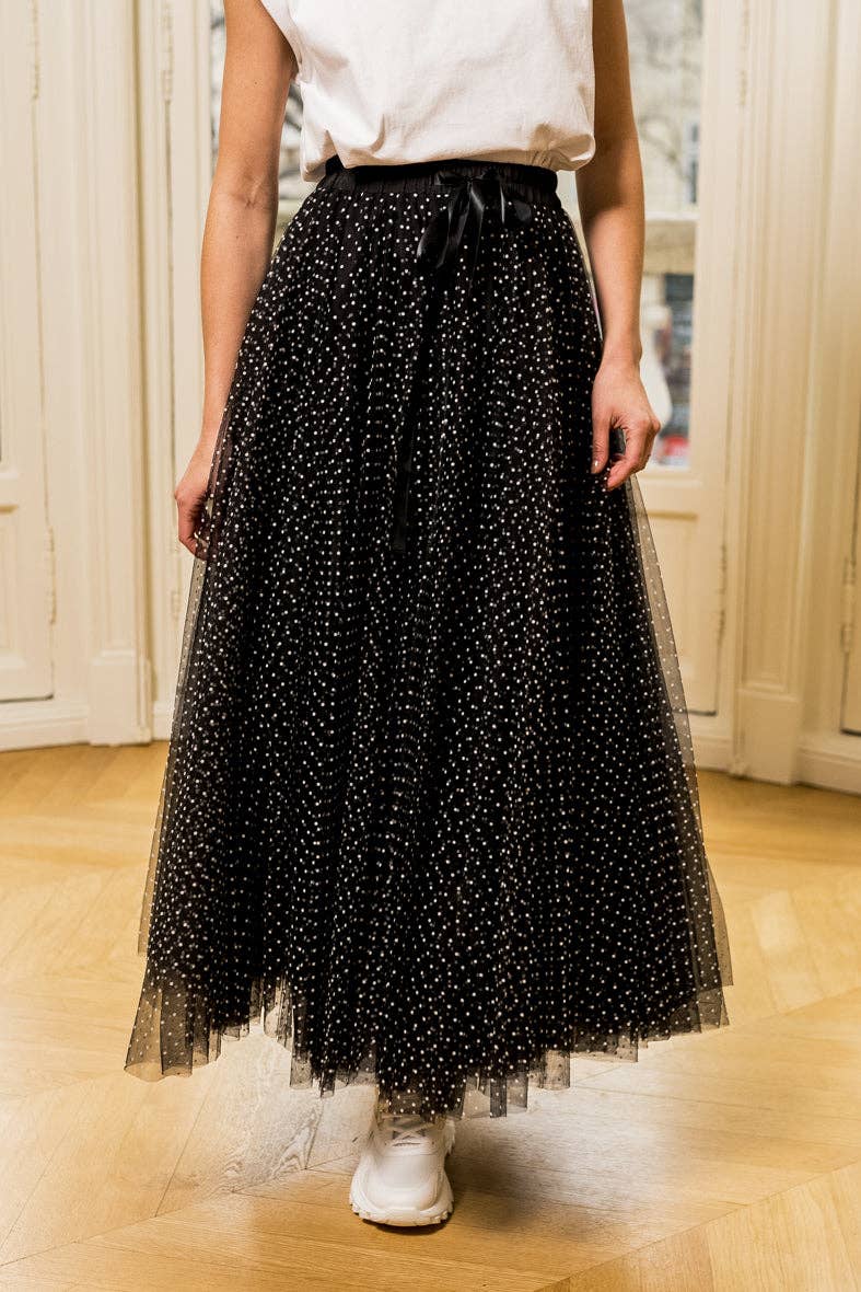 Jupe Aria en tulle plumetis SS26 - CK08077-3