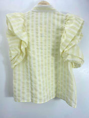 Chemise Rayée Volants Couture “Dolce Riviera” – Manches Over