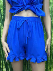 Short Fluide à Volants Bohème Chic