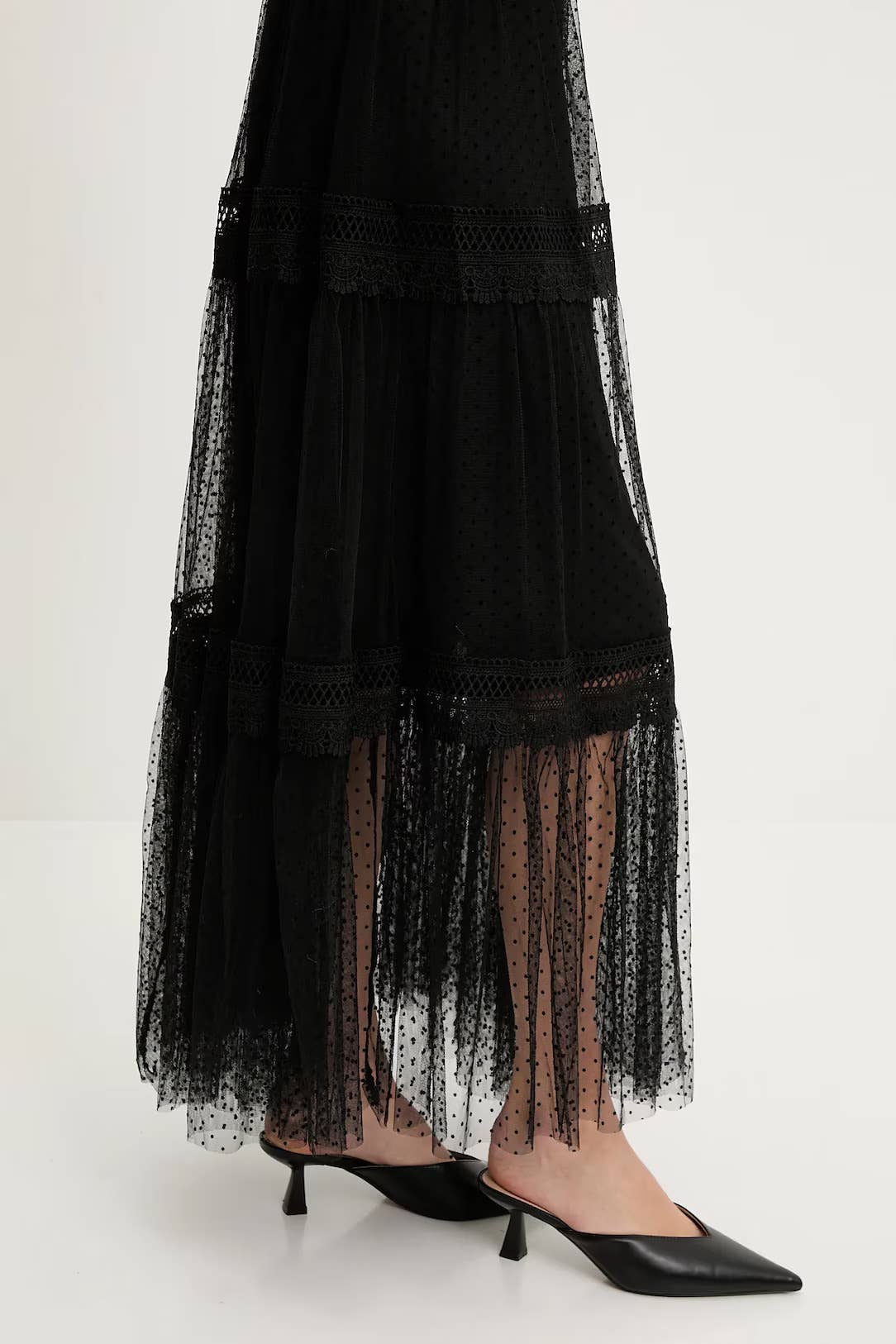 Robe longue Nikky en tulle plumetis - 80936 (S-M-L-XL)