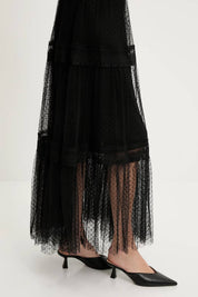 Robe longue Nikky en tulle plumetis - 80936 (S-M-L-XL)