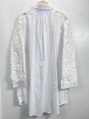 Chemise Robe Manche Dentelle