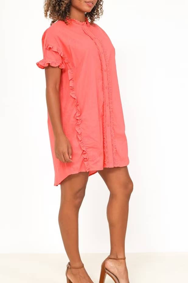 Robe Chemise Volantée Romance – Esprit Bohème Chic