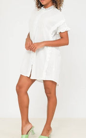 Robe Chemise Volantée Romance – Esprit Bohème Chic