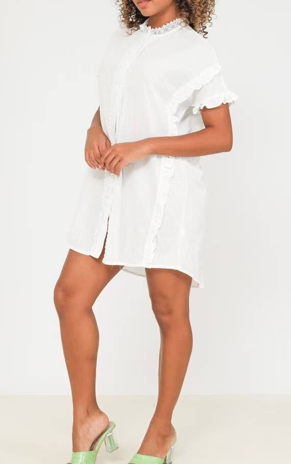 Robe Chemise Volantée Romance – Esprit Bohème Chic