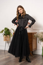 Jupe Aria en tulle plumetis SS26 - CK08077-3