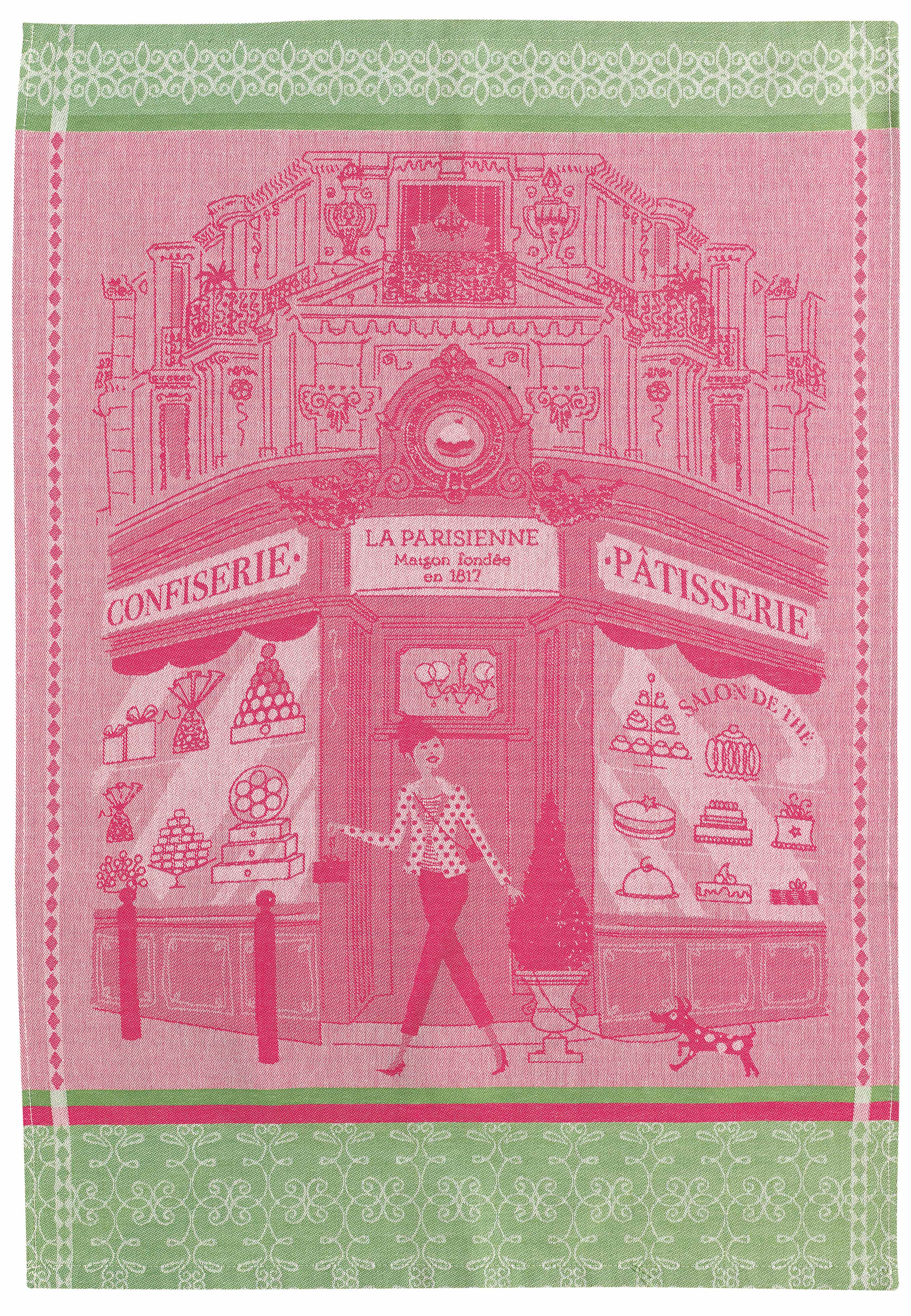Jacquard-keittiöpyyhe “Pâtisserie Rose” 50 × 70 cm