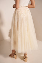 Jupe Aria en tulle plumetis SS26 - CK08077-3