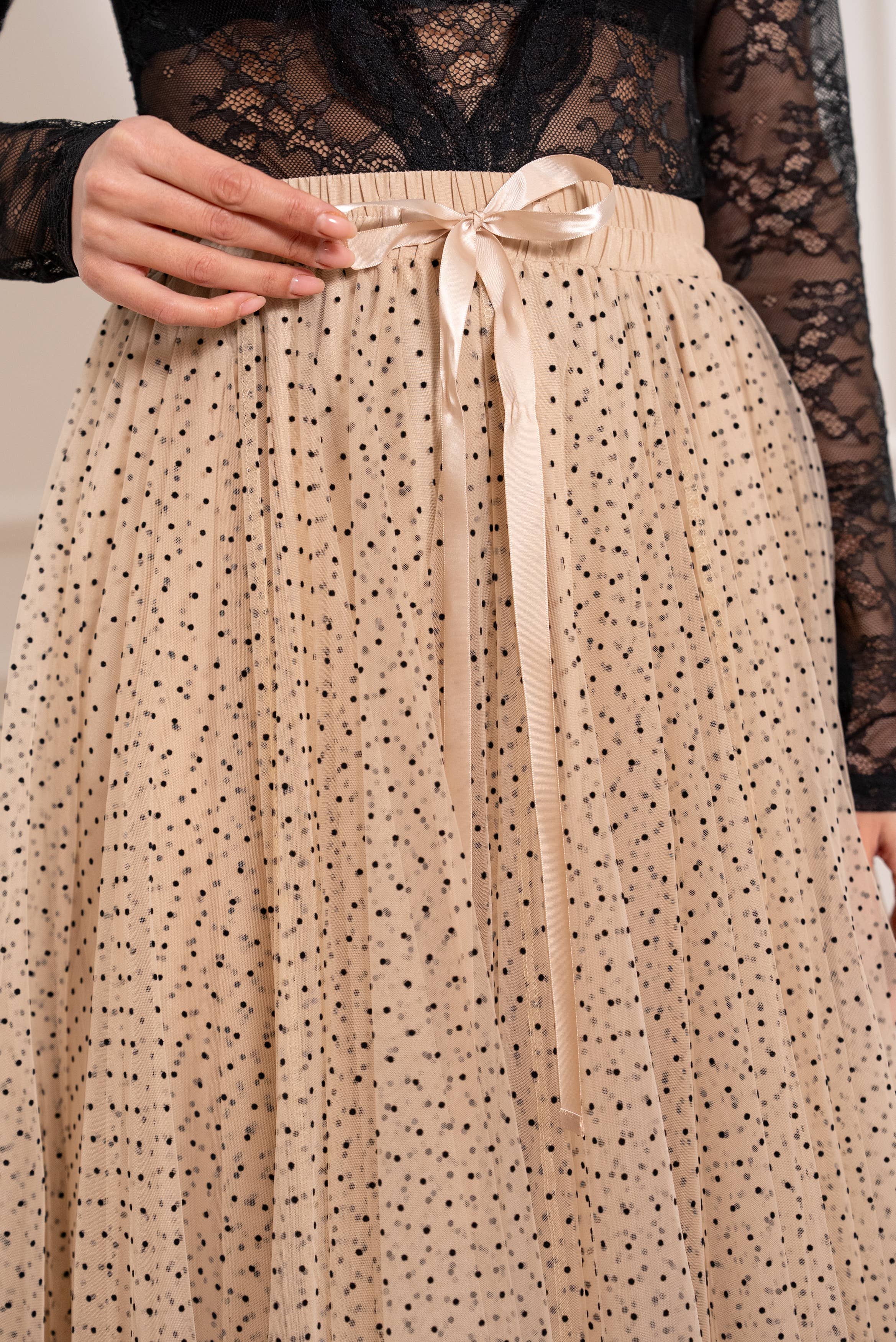 Jupe Aria en tulle plumetis SS26 - CK08077-3