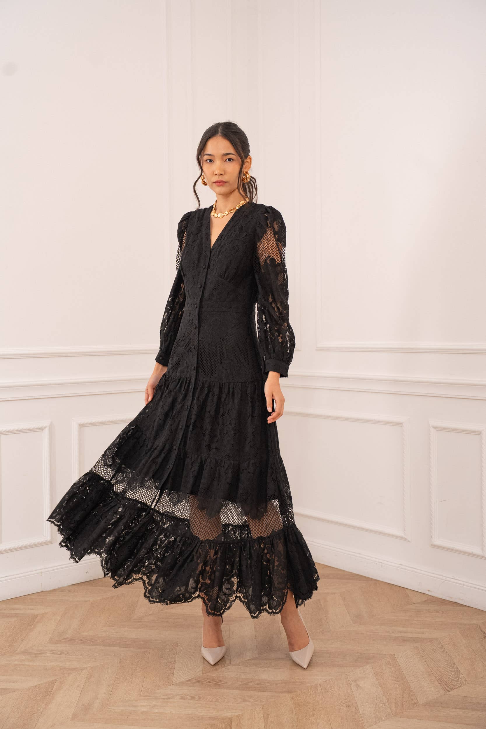 Robe Avril longue imprimé bohème - 80957-12